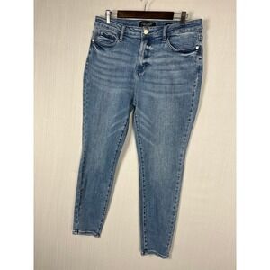 Judy Blue Relaxed Fit Jeans Women 15/32 Blue High Rise Stretch Denim Casual